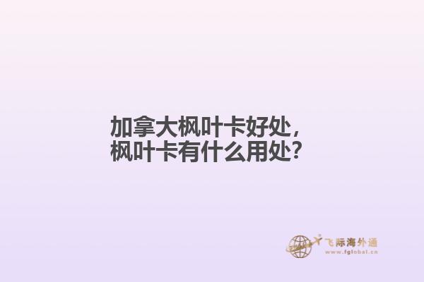 加拿大楓葉卡好處，楓葉卡有什么用處？