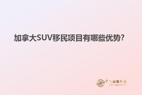 加拿大SUV移民項(xiàng)目有哪些優(yōu)勢(shì)？